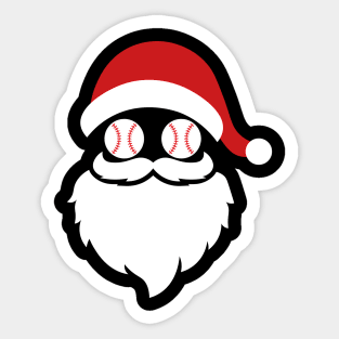 Baseball Christmas Sticker